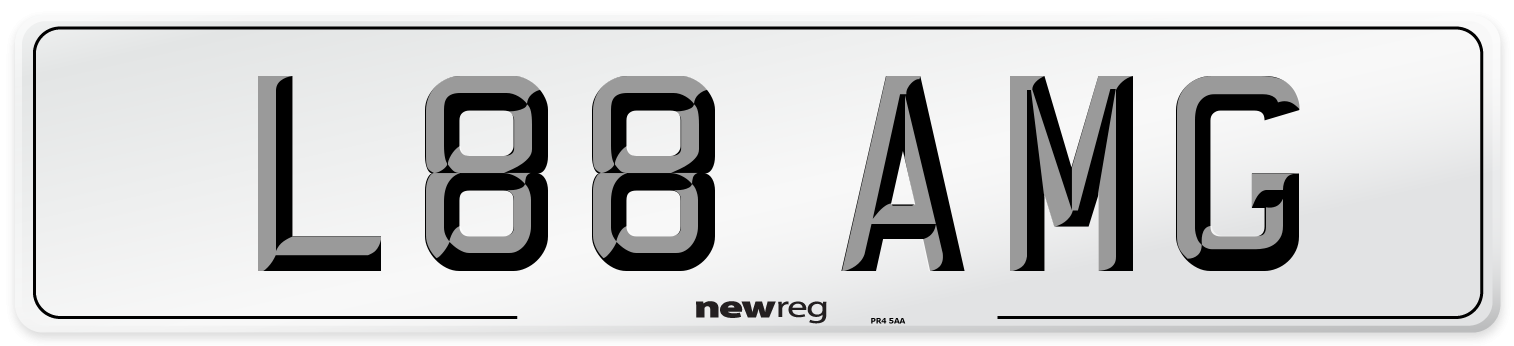 L88 AMG Number Plate from New Reg